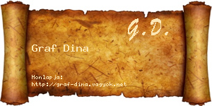 Graf Dina névjegykártya
